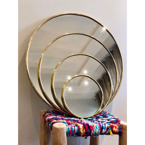 Miroir en laiton Circulaire